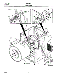 02 - Cabinet / Drum parts for Frigidaire Dryer MDE116REW1 from AppliancePartsPros.com