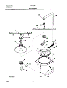 09 - Motor & Pump parts for Frigidaire Dishwasher MDB124BAS0 from AppliancePartsPros.com