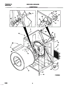 02 - Cabinet / Drum parts for Frigidaire Dryer MDE216RBW2 from AppliancePartsPros.com