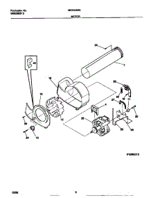 05 - Motor parts for Frigidaire Dryer MDE546RES0 from AppliancePartsPros.com