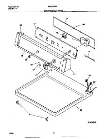 04 - Controls / Top Panel parts for Frigidaire Dryer MDG336RED0 from AppliancePartsPros.com