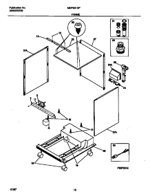 06 - Frame parts for Frigidaire Dishwasher MDP531GFR1 from AppliancePartsPros.com