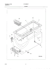 05 - Cabinet parts for Frigidaire Freezer CFC09M5AW0 from AppliancePartsPros.com