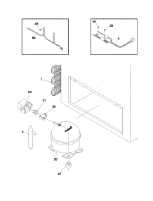 Universal / Multiflex (Frigidaire) Freezer System parts for Frigidaire Freezer CFC05M0HW3 from AppliancePartsPros.com