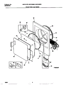 03 - Front Panel / Lint Filter parts for Frigidaire Dryer MDG336MBD2 from AppliancePartsPros.com