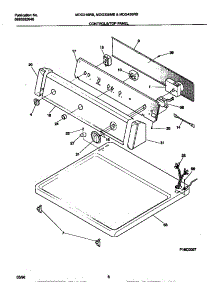 04 - Controls / Top Panel parts for Frigidaire Dryer MDG336MBD2 from AppliancePartsPros.com