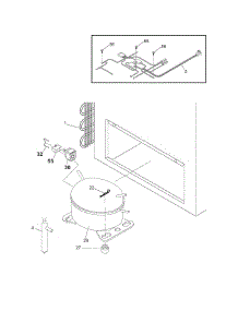 Universal / Multiflex (Frigidaire) Freezer System parts for Frigidaire Freezer CFC07M4AW5 from AppliancePartsPros.com