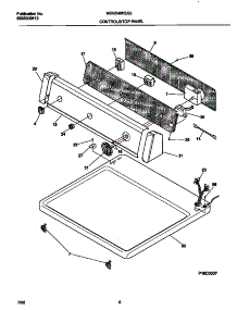04 - Controls / Top Panel parts for Frigidaire Dryer MDG546RES2 from AppliancePartsPros.com