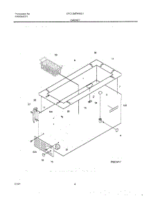 05 - Cabinet parts for Frigidaire Freezer CFC13M7HW1 from AppliancePartsPros.com