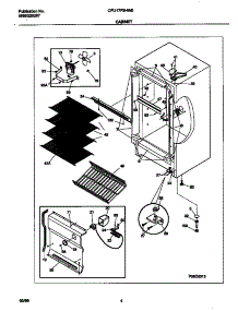 03 - Cabinet parts for Frigidaire Freezer CFU17F3HW0 from AppliancePartsPros.com