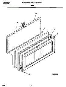 02 - Door parts for Frigidaire Freezer MFC07M1BW1 from AppliancePartsPros.com