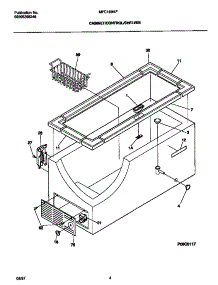 03 - Cabinet / Control / Shelves parts for Frigidaire Freezer MFC15M4FW1 from AppliancePartsPros.com