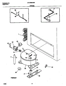 04 - System parts for Frigidaire Freezer CFC25M4HW0 from AppliancePartsPros.com
