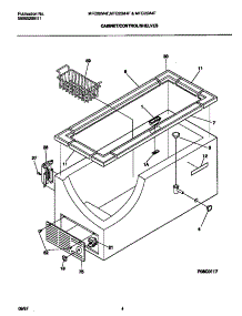 03 - Cabinet / Control / Shelves parts for Frigidaire Freezer MFC20M4FW1 from AppliancePartsPros.com