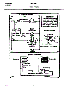 05 - Wiring Diagram parts for Frigidaire Freezer MFC15M4FW1 from AppliancePartsPros.com