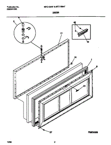 02 - Door parts for Frigidaire Freezer MFC15M4FW0 from AppliancePartsPros.com