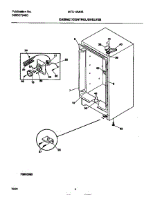 03 - Cabinet / Control / Shelves parts for Frigidaire Freezer MFU12M0BW3 from AppliancePartsPros.com