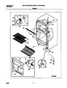 03 - Cabinet parts for Frigidaire Freezer MFU14F3GW0 from AppliancePartsPros.com