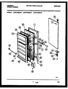 02 - Door Parts parts for Frigidaire Freezer MFU12M2AW1 from AppliancePartsPros.com
