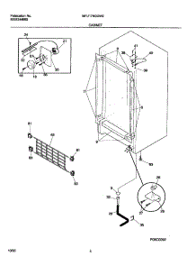 05 - Cabinet parts for Frigidaire Freezer MFU17M3GW2 from AppliancePartsPros.com