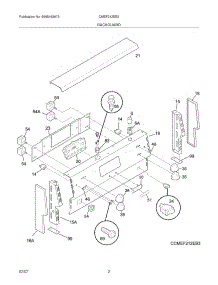 03 - Backguard parts for Frigidaire Range CMEF212EB3 from AppliancePartsPros.com