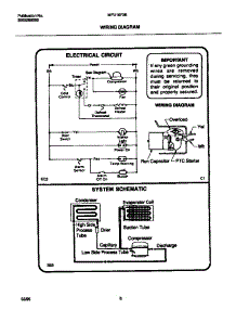 05 - Wiring Diagram parts for Frigidaire Freezer MFU16F3BW5 from AppliancePartsPros.com