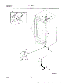 05 - Cabinet parts for Frigidaire Freezer MFU14M2GW3 from AppliancePartsPros.com