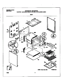 03 - Body parts for Frigidaire Range MEF300PBWK from AppliancePartsPros.com