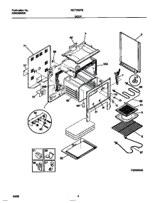 03 - Body parts for Frigidaire Range MEF302PBWC from AppliancePartsPros.com