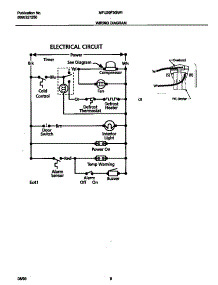05 - Wiring Diagram parts for Frigidaire Freezer MFU20F3GW1 from AppliancePartsPros.com