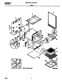 03 - Body parts for Frigidaire Range MEF301PBWJ from AppliancePartsPros.com