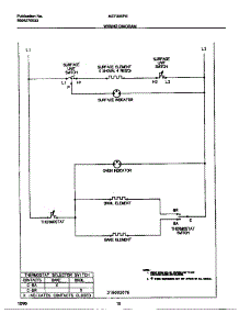 06 - Wiring Diagram parts for Frigidaire Range MEF305PBWC from AppliancePartsPros.com