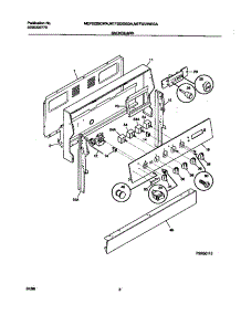 02 - Backguard parts for Frigidaire Range MEF322SGDA from AppliancePartsPros.com
