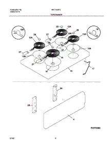 07 - Top / Drawer parts for Frigidaire Range MEF303PGWD from AppliancePartsPros.com