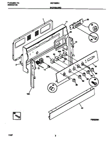 02 - Backguard parts for Frigidaire Range MEF322SEDC from AppliancePartsPros.com