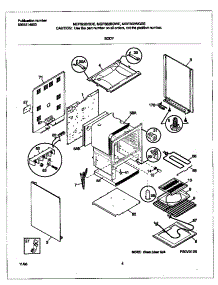 03 - Body parts for Frigidaire Range MEF322BGWE from AppliancePartsPros.com