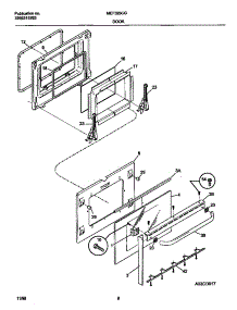 05 - Door parts for Frigidaire Range MEF325CGS4 from AppliancePartsPros.com