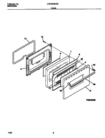 05 - Door parts for Frigidaire Range MEF322WESC from AppliancePartsPros.com