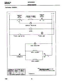 06 - Wiring Diagram parts for Frigidaire Range MEF322WESC from AppliancePartsPros.com