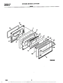 05 - Door parts for Frigidaire Range MEF352CESC from AppliancePartsPros.com