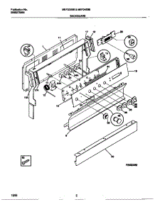 02 - Backguard parts for Frigidaire Range MEF342BBWE from AppliancePartsPros.com