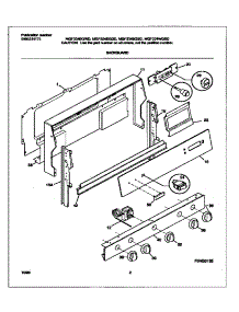 02 - Backguard parts for Frigidaire Range MGF334BGBD from AppliancePartsPros.com