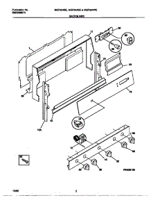 02 - Backguard parts for Frigidaire Range MGF324BEDB from AppliancePartsPros.com