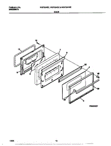 06 - Door parts for Frigidaire Range MGF324BEWB from AppliancePartsPros.com