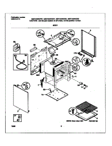 04 - Body parts for Frigidaire Range MGF334BGBD from AppliancePartsPros.com