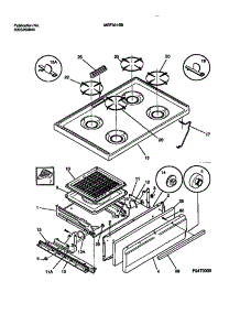 05 - Top / Drawer parts for Frigidaire Range MGF301SBWA from AppliancePartsPros.com