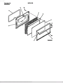 06 - Door parts for Frigidaire Range MGF301SBWA from AppliancePartsPros.com