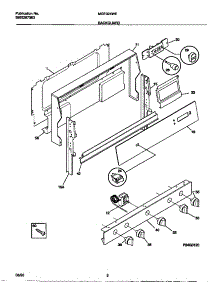02 - Backguard parts for Frigidaire Range MGF324WESC from AppliancePartsPros.com
