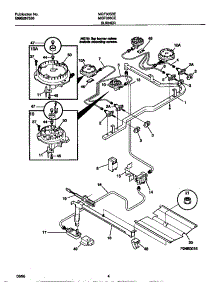 03 - Burner parts for Frigidaire Range MGF335BEWA from AppliancePartsPros.com