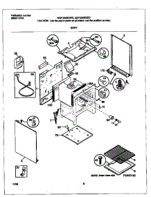 04 - Body parts for Frigidaire Range MGF336BGDD from AppliancePartsPros.com